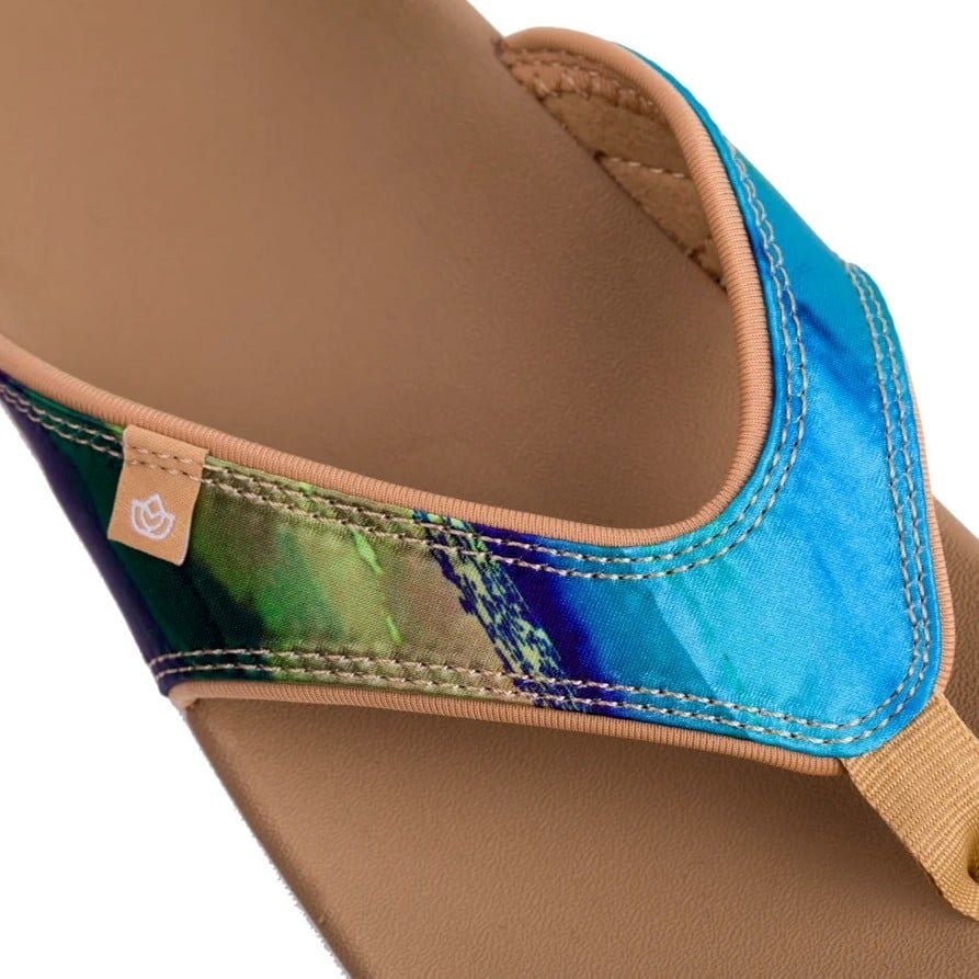  Dép xỏ ngón sức khỏe nữ Spenco Yumi Monet Aqua 