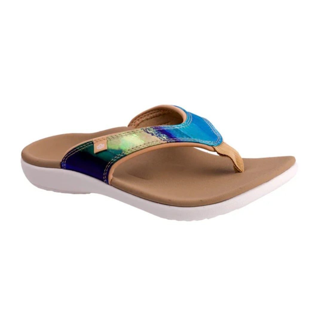  Dép xỏ ngón sức khỏe nữ Spenco Yumi Monet Aqua 