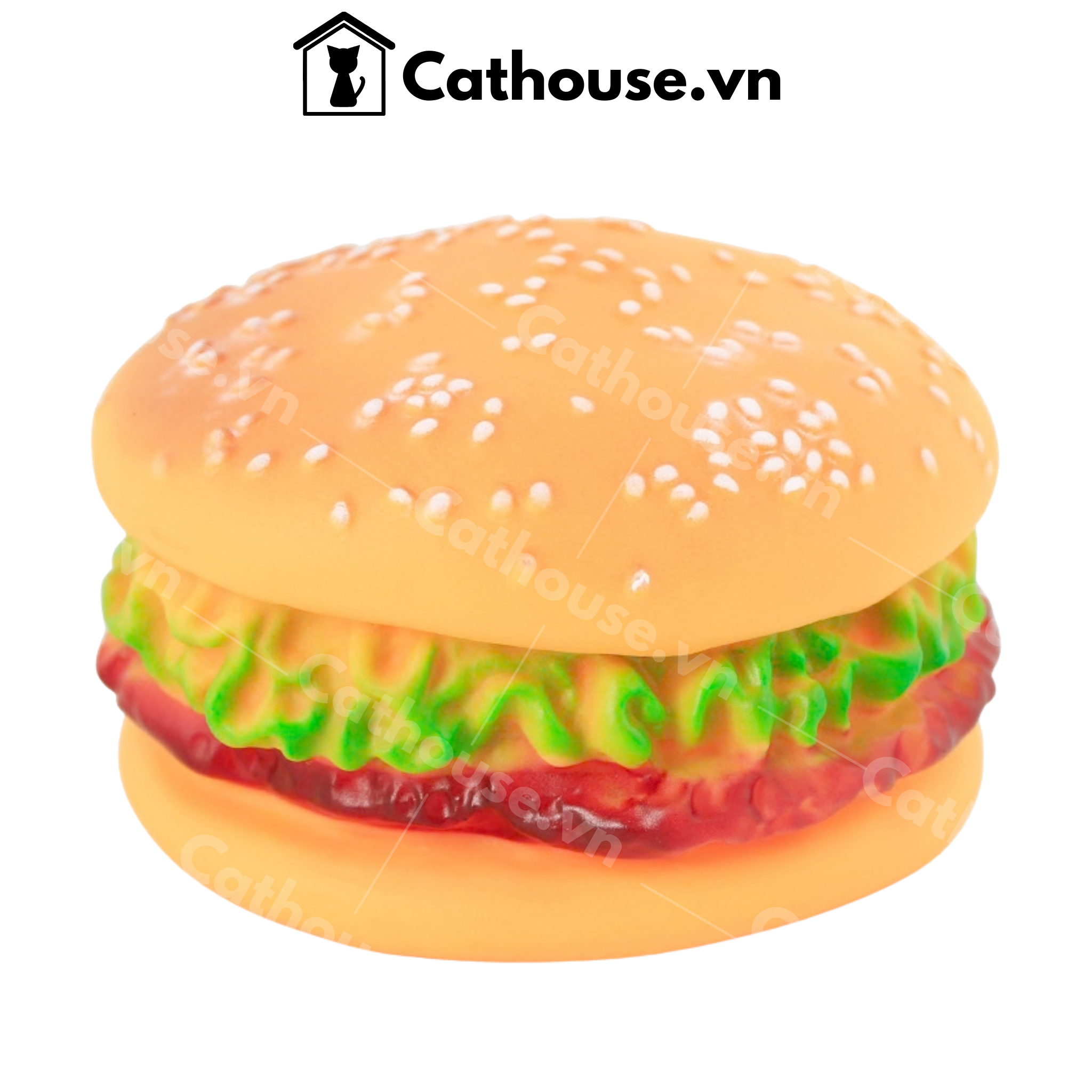  Đồ Chơi Bánh Hamburger Cho Thú Cưng 