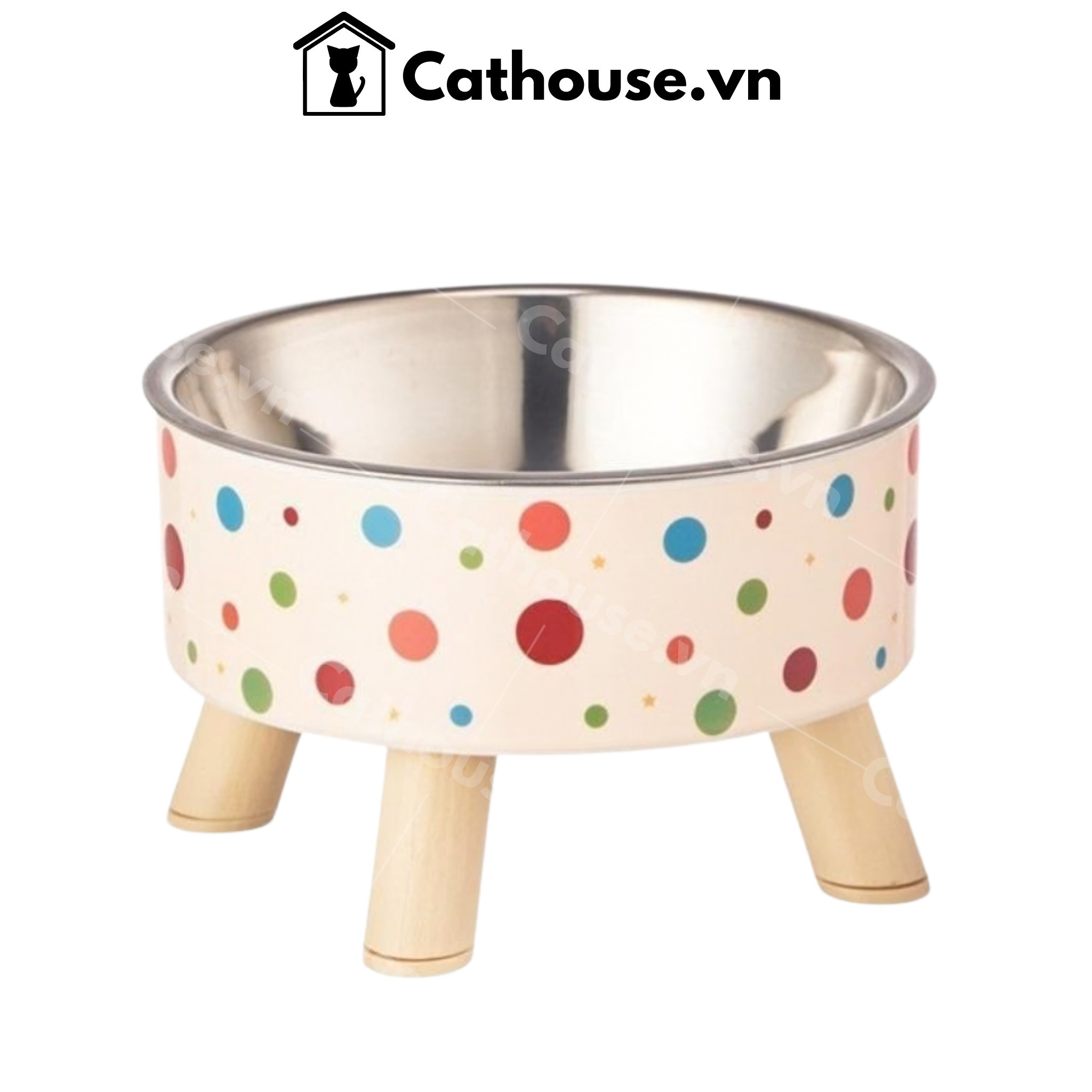  Bát Đơn Inox Đế Cao 4 Chân 