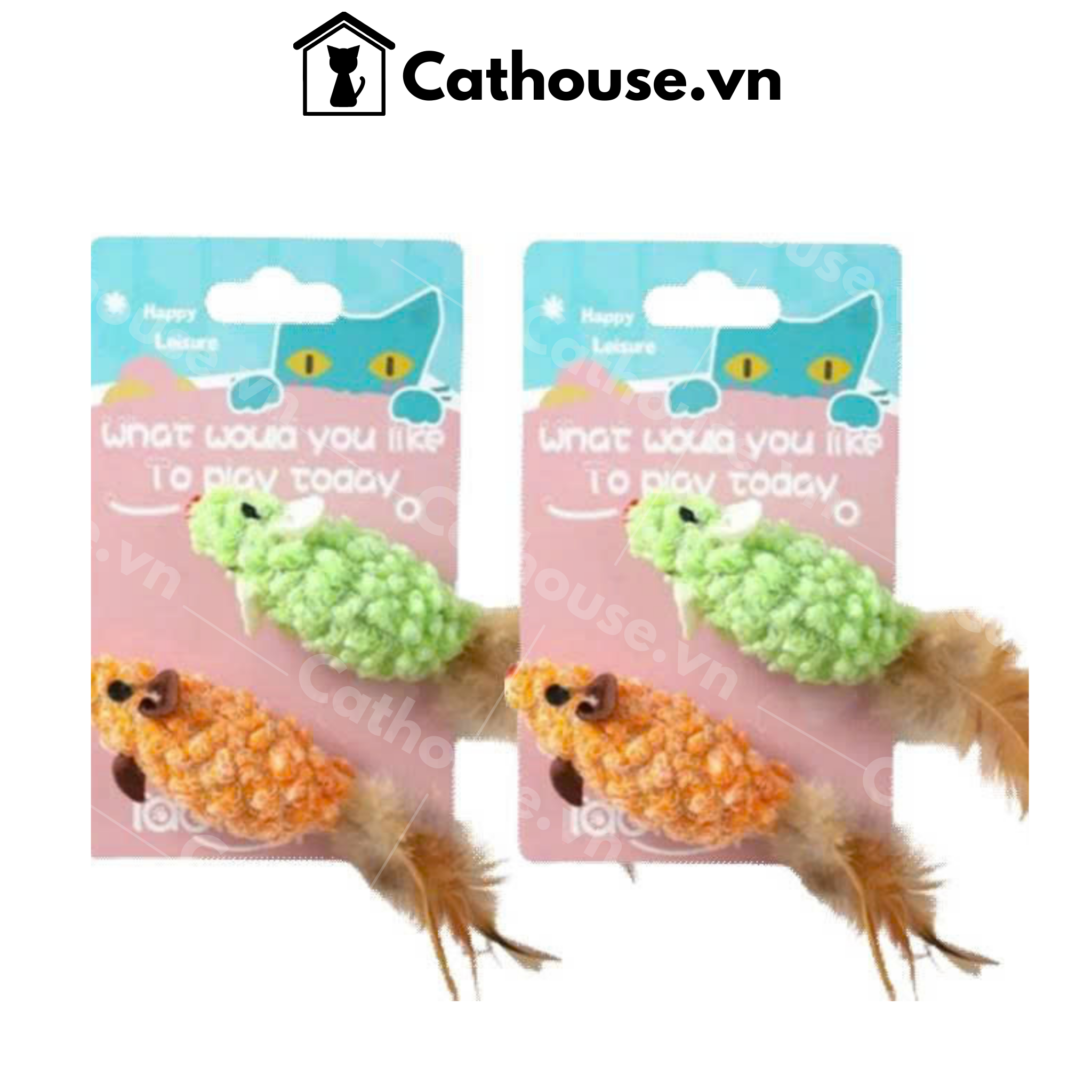  Đồ Chơi Mèo 2 Chuột 