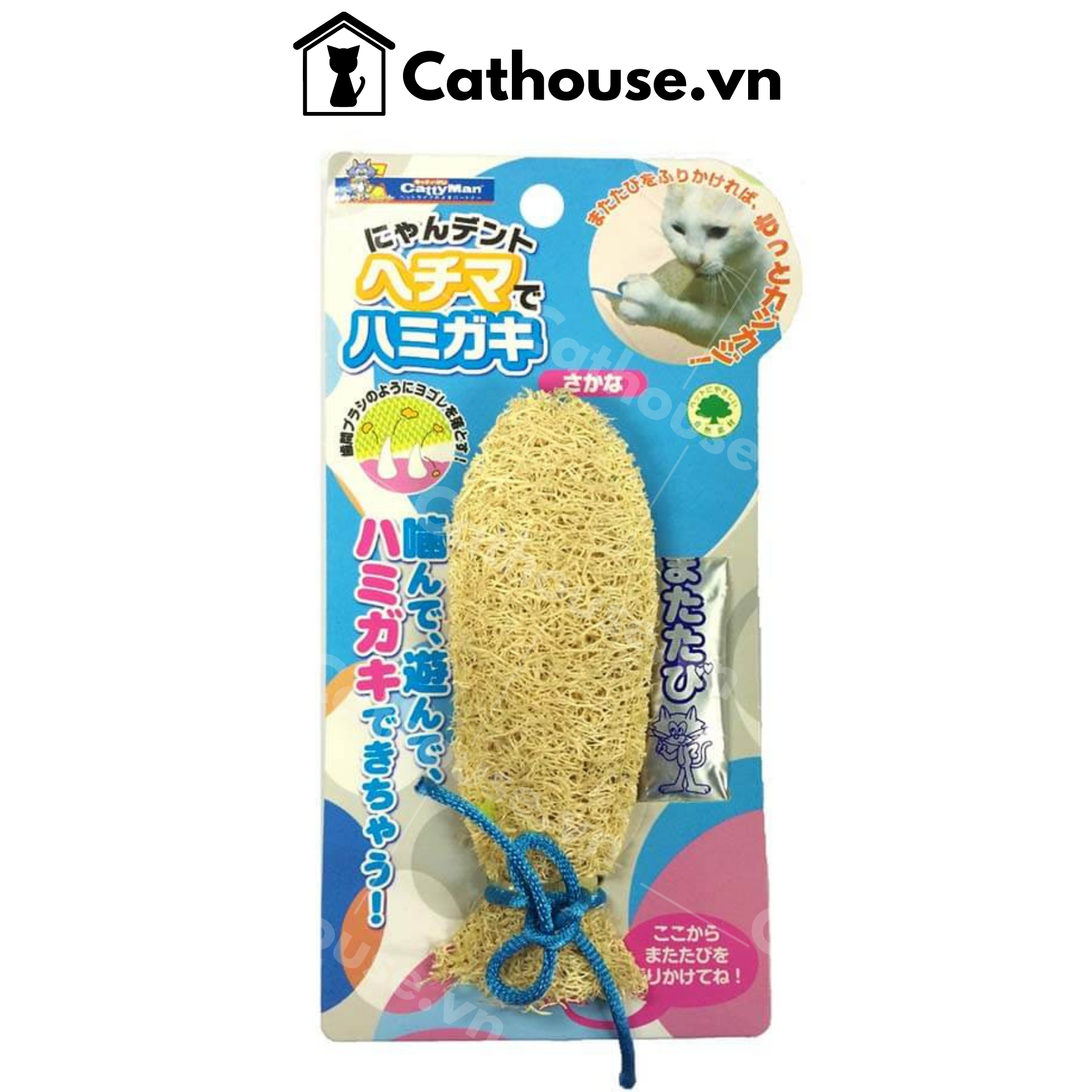  Đồ Chơi Mèo Xơ Mướp Hình Cá 84440 