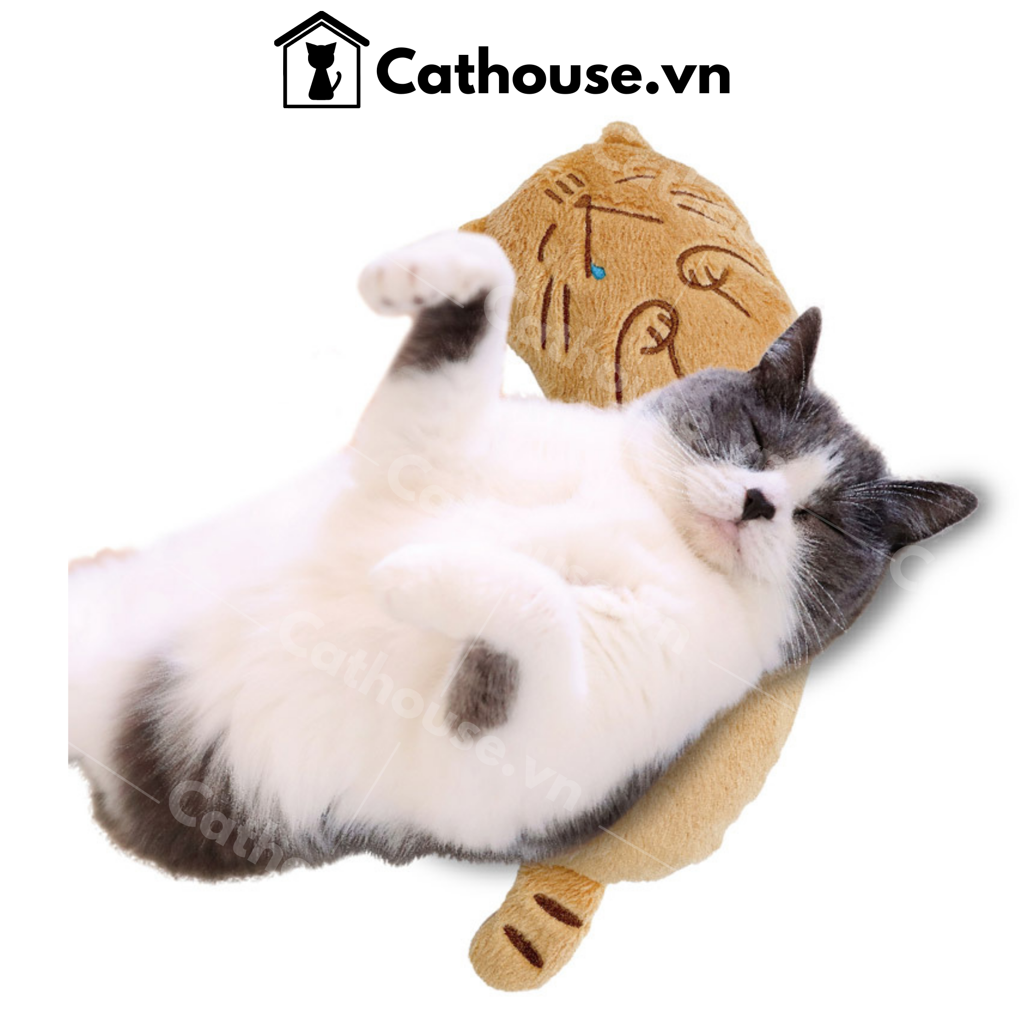  Đồ Chơi Gối Cho Mèo CattyMan Màu Vàng 87942 