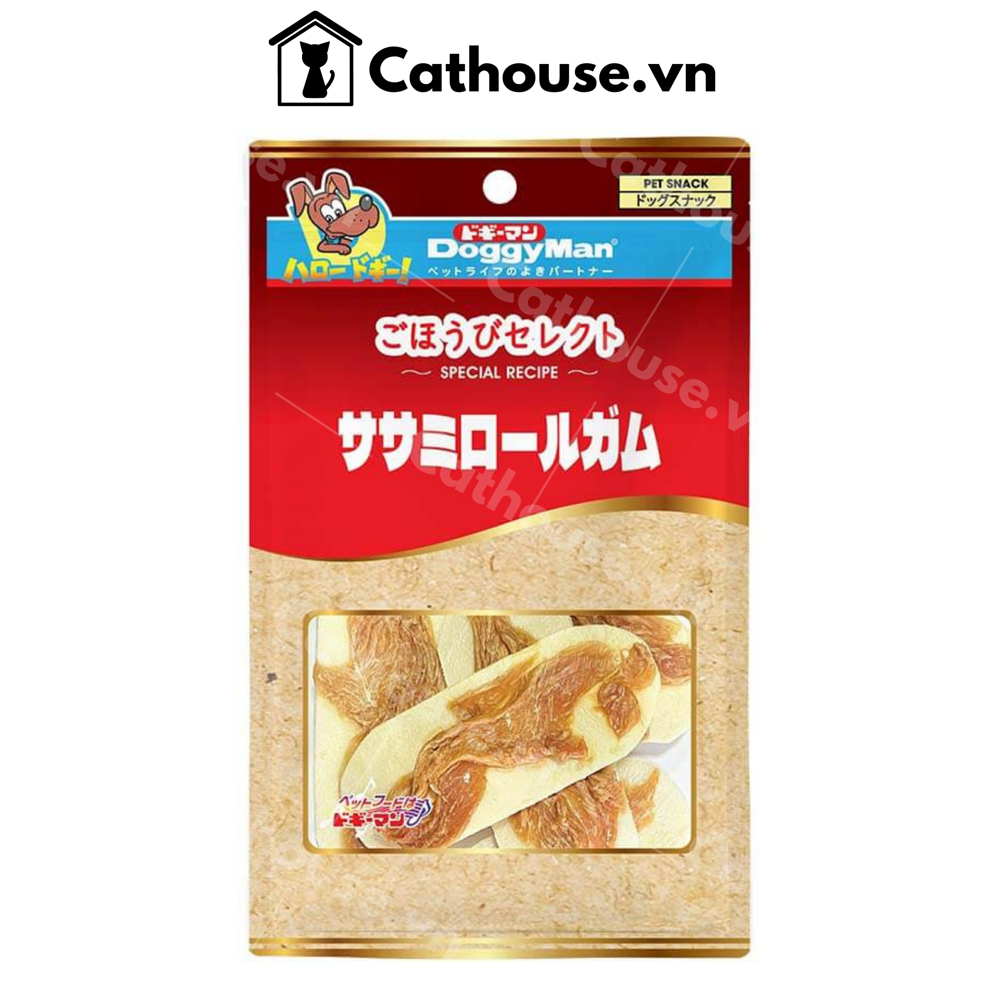  Snack DoggyMan Bánh Da Bò Phủ Thịt Gà 6 Cây - 82057 