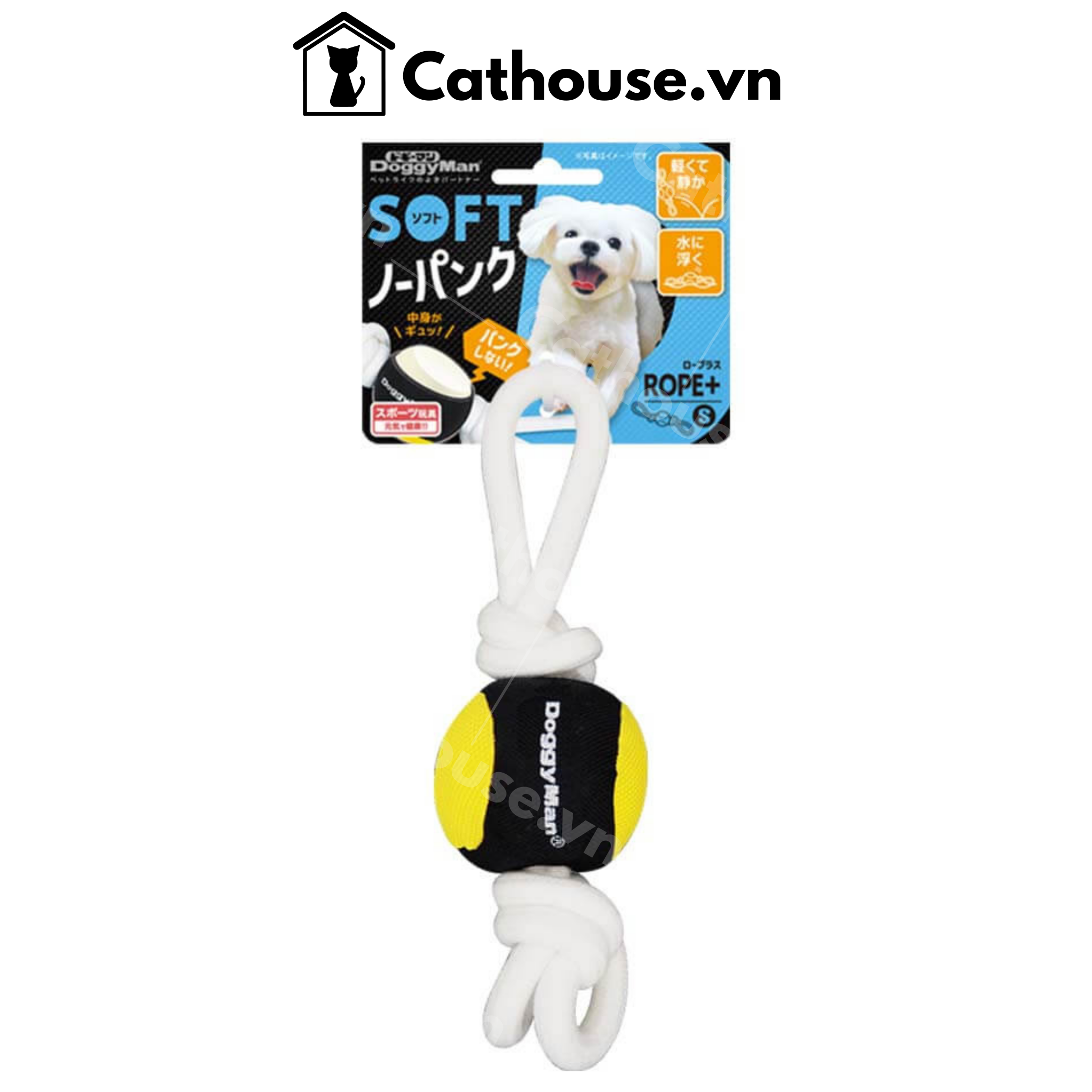  Đồ Chơi Chó Banh Mềm Đặc Ruột Thắt Dây 85867 