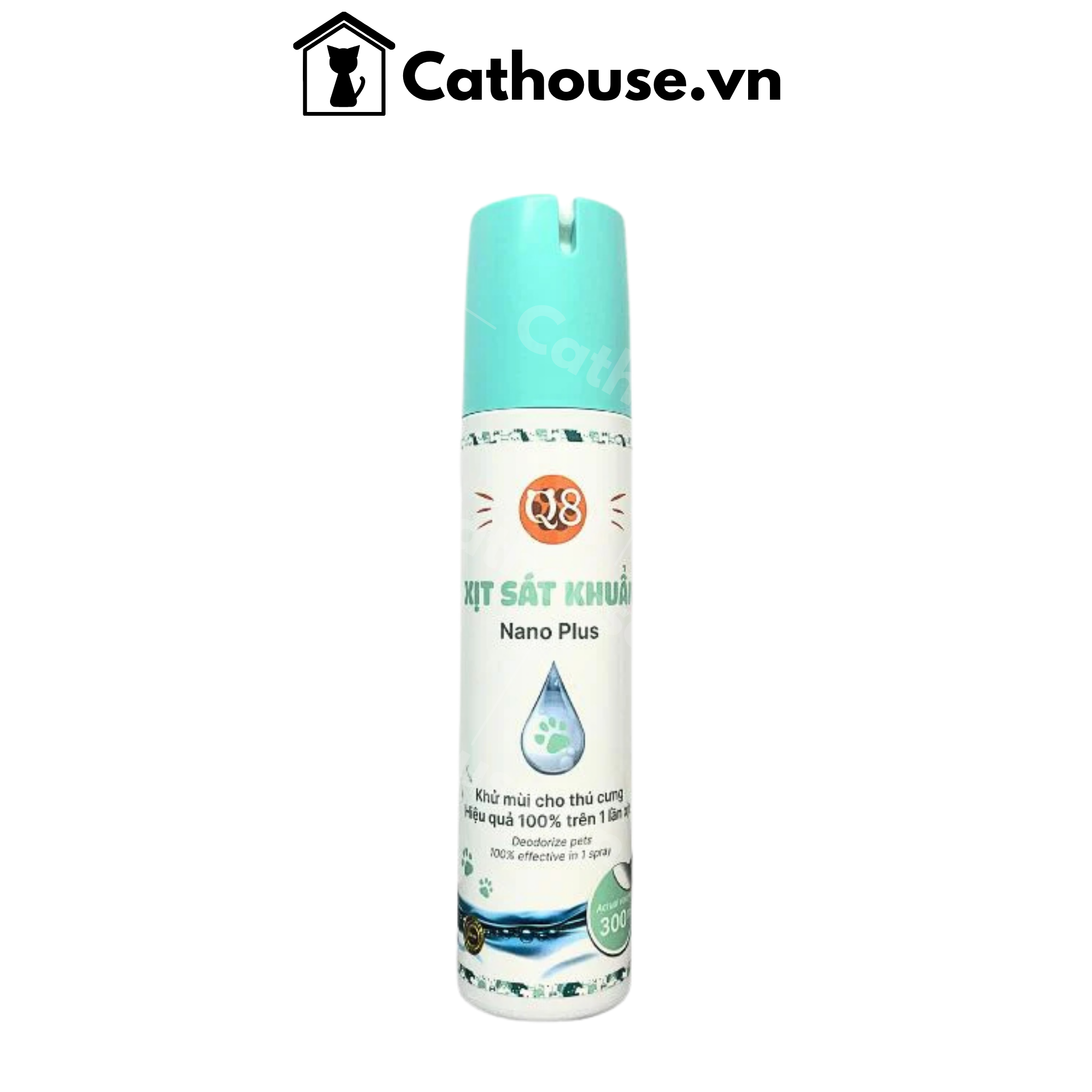  Xịt Sát Khuẩn Khử Mùi Q8 Nano Plus 300ML 