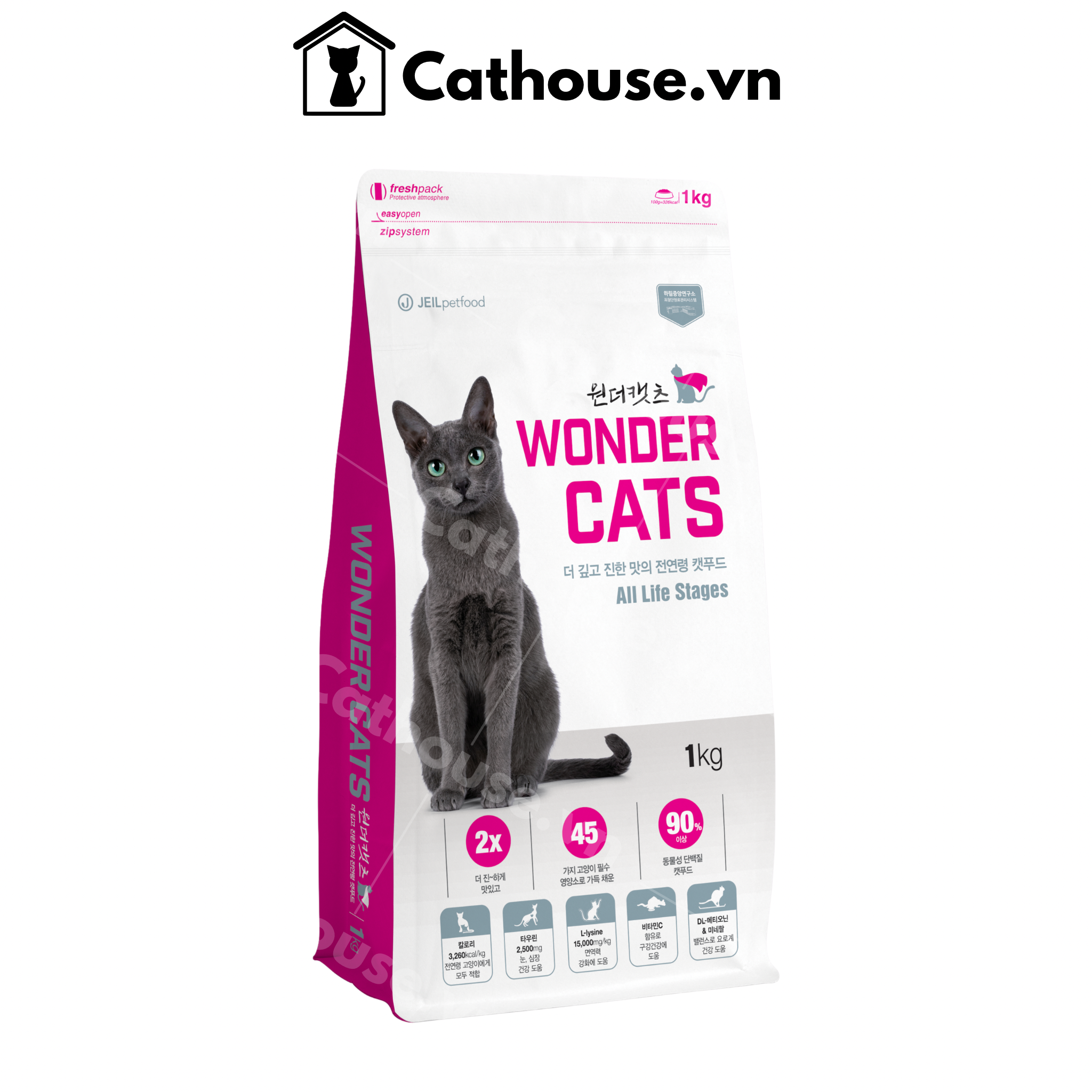 Hạt Mèo Wonder Cats Mọi Lứa Tuổi 1KG 