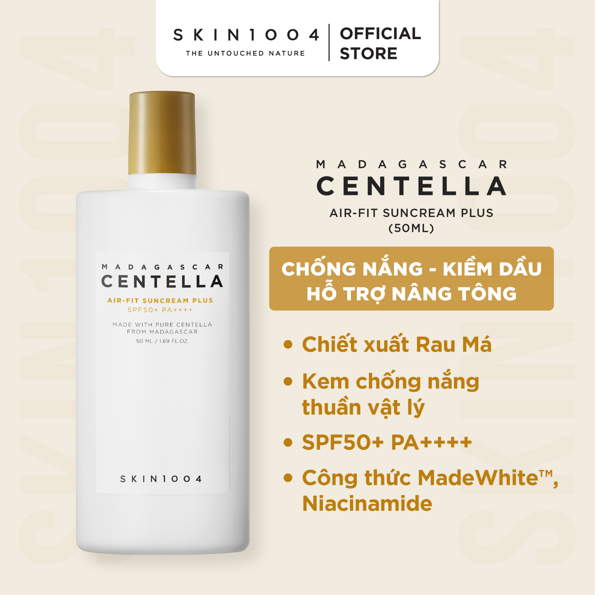  Skin1004 Madagascar Centella Air-Fit SunCream Plus 50ml 