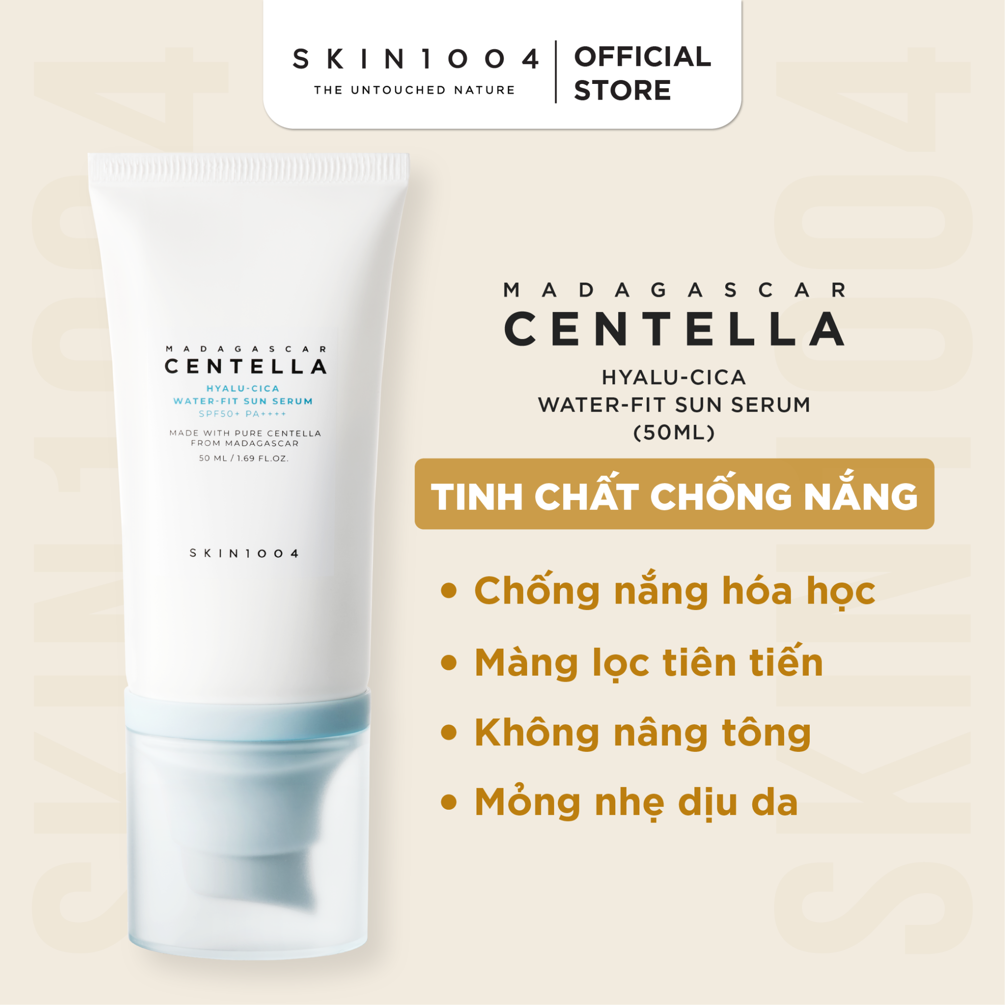  Tinh Chất Chống Nắng Skin1004 Madagascar Centella Hyalu-cica Water-fit Sun Serum SPF50+ PA++++ 50ml 