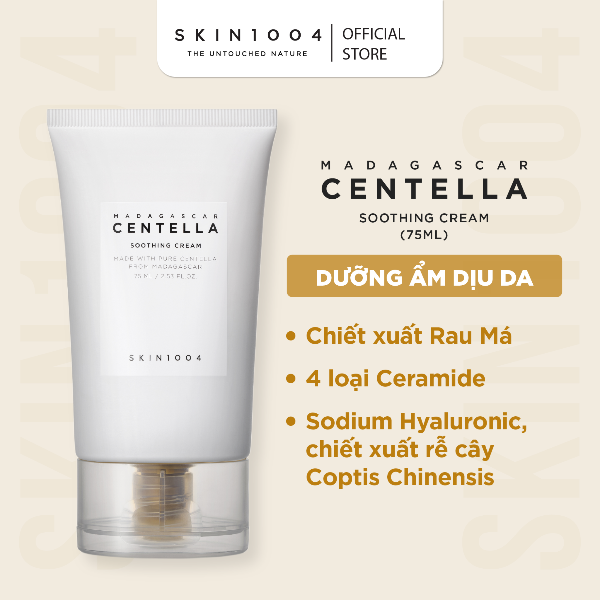  Kem Dưỡng Ẩm SKIN1004 Madagascar Centella Soothing Cream 75ml 