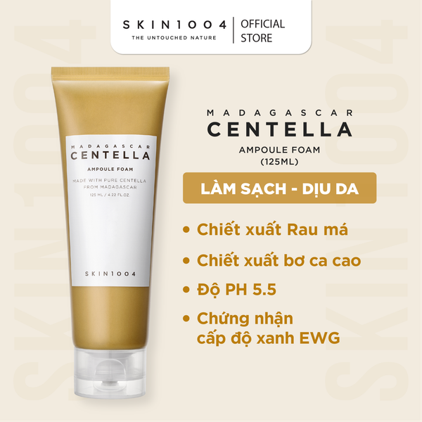  Sữa Rửa Rặt SKIN1004 Madagascar Centella Ampoule Foam 125ml 