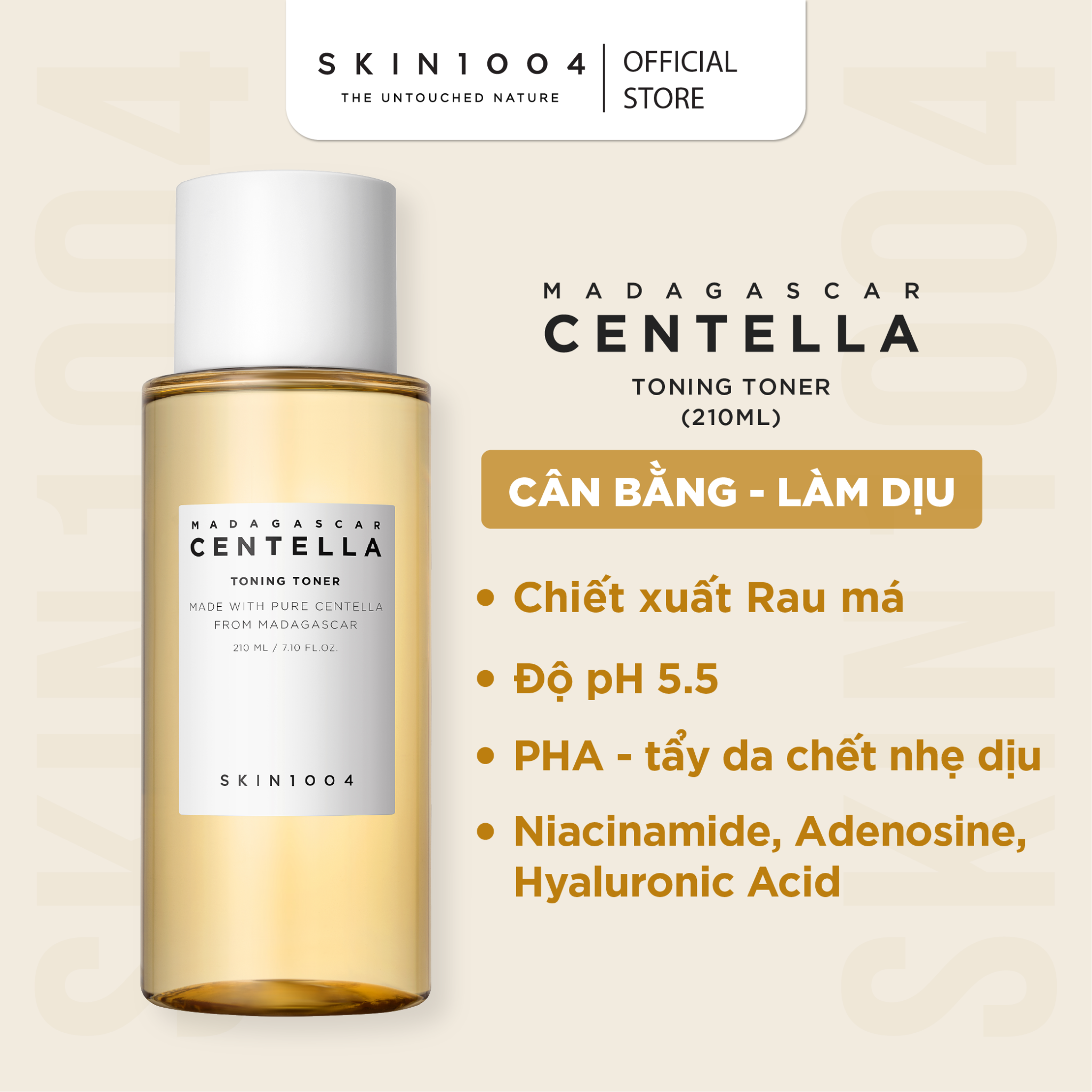 Nước Hoa Hồng SKIN1004 Madagascar Centella Toning Toner 210ml 