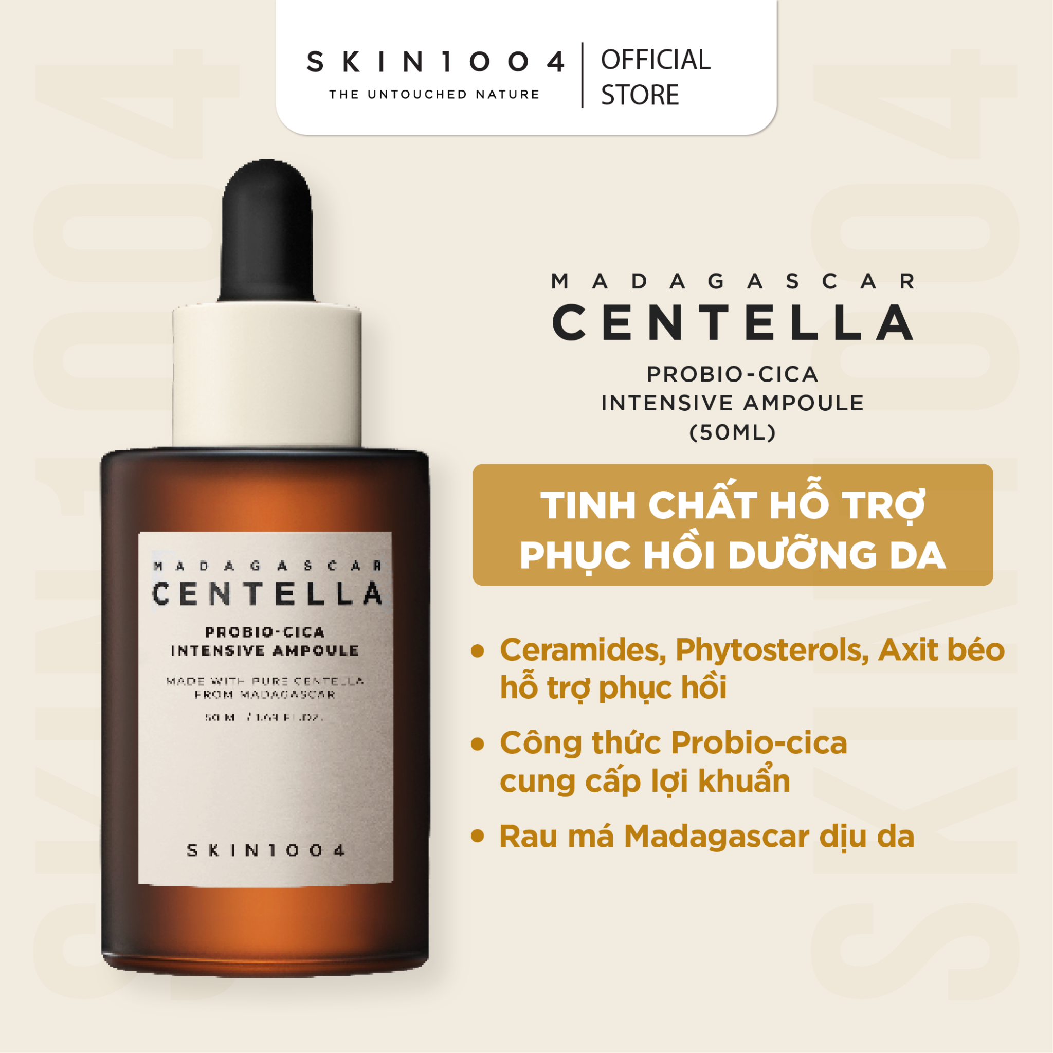  Tinh Chất Rau Má Lên Men SKIN1004 Madagascar Centella Probio-Cica Intensive Ampoule 50ml 