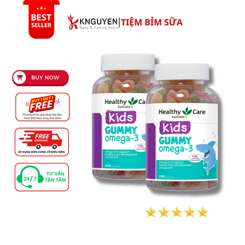  Kẹo Gummy Omega-3 Healthy Care 250 viên 