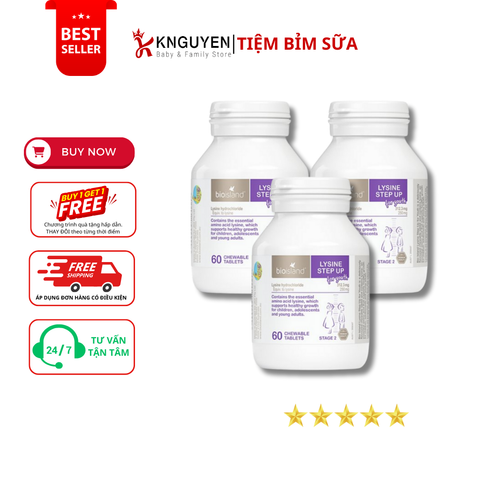  Lysine Bio island - tăng chiều cao (dạng viên) 
