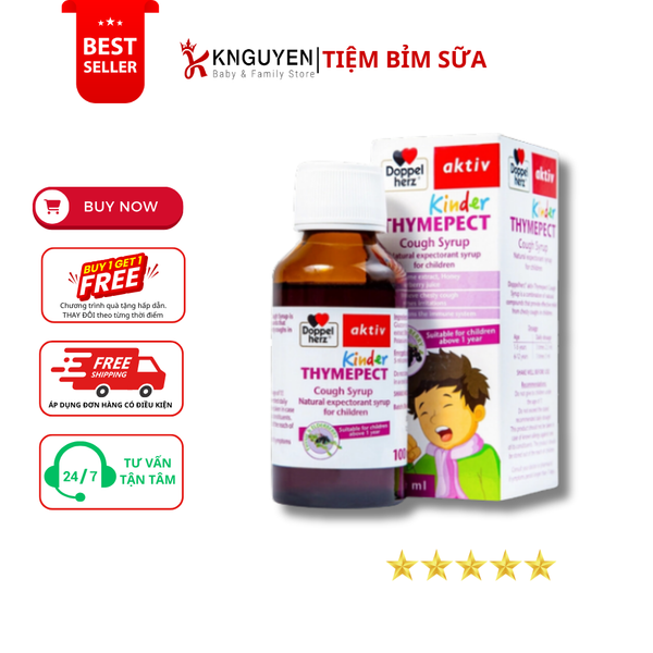  Siro Giảm Ho Tiêu Đờm Thảo Dược Doppelherz Aktiv Thymepec (100ml) 