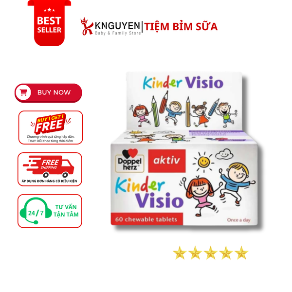  Viên sáng mắt hỗ trợ thị lực ngăn ngừa cận thị Kinder Visio Doppelherz 