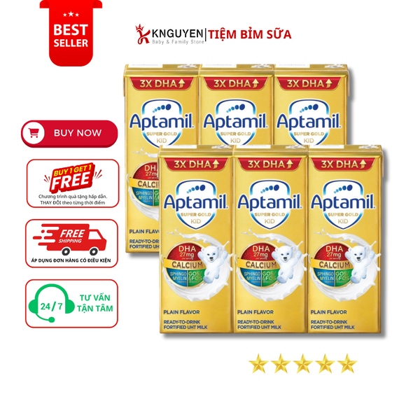  Sữa Pha Sẵn APTAKID SUPER GOLD 180ML 