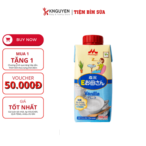  Sữa cho mẹ bầu & mẹ sau sinh Morinaga E-Okasan (190ml) 