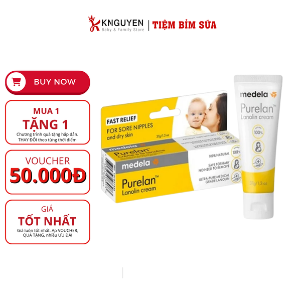  Kem Purelan trị nứt đầu ti Medela 