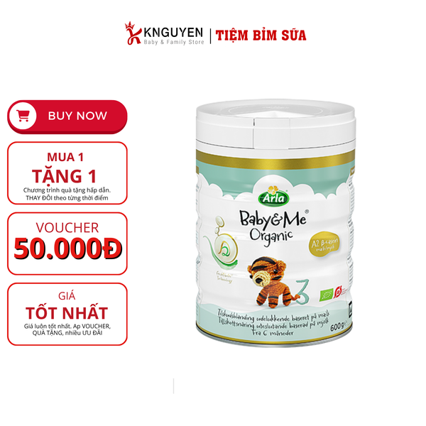  Sữa Arla Baby&Me Organic A2 (600g) 
