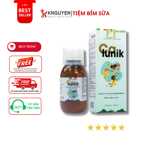  Siro Bổ Sung Canxi Calunik Imochild 125ml 