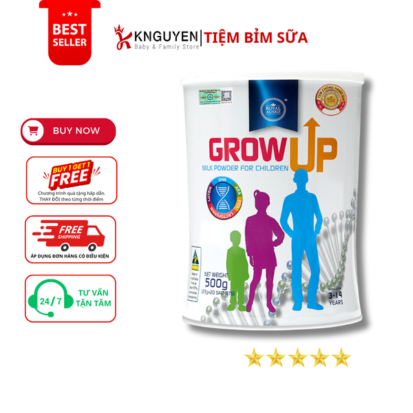  Sữa Tăng Cao Grow Up Royal Ausnz (3-14 tuổi) 