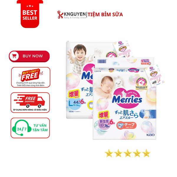  Bỉm Merries nội địa 