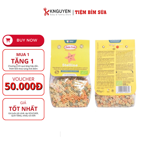  [8M+] Nui Sao Rau Củ Hữu Cơ Dalla Costa (200g) 