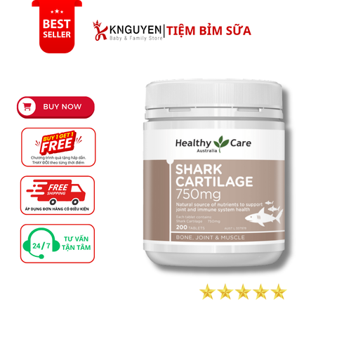  Sụn vi cá mập 750mg Healthy Care 