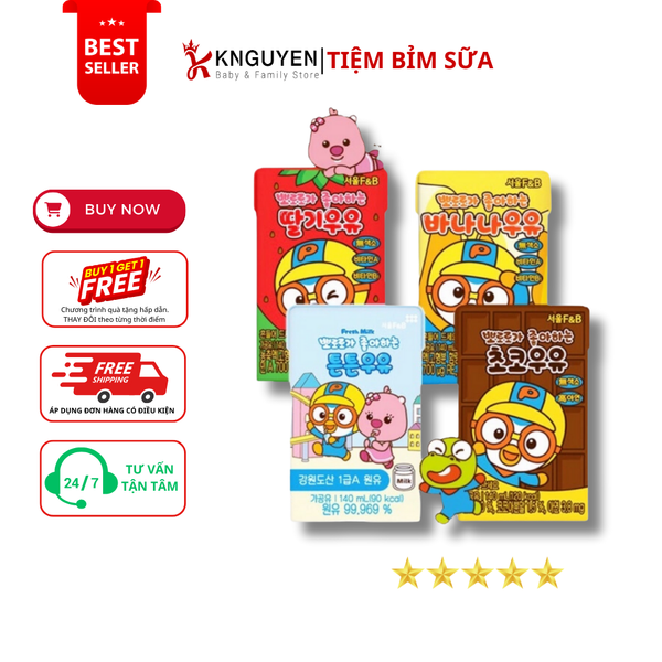  Sữa nước Pororo F&B 140ml 