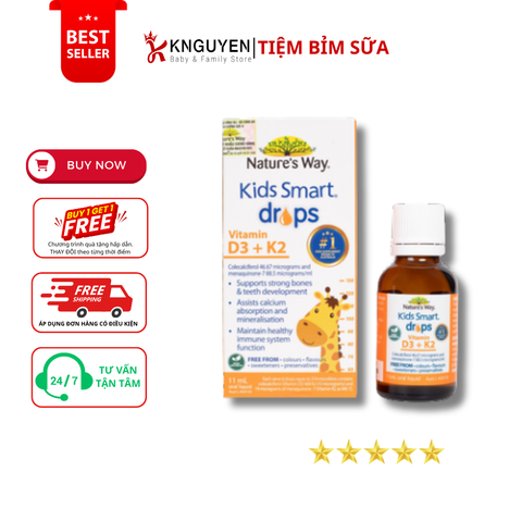  Nature's Way Kids Smart Drops Vitamin D3 + K2 
