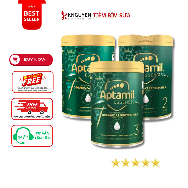  Aptamil Essensis Organic A2 900g Úc 
