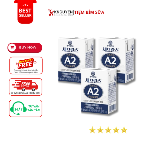  SữaTươi Đạm Sạch A2 Nguyên Chất [YONSEI - 1Y+]  (125ml) 