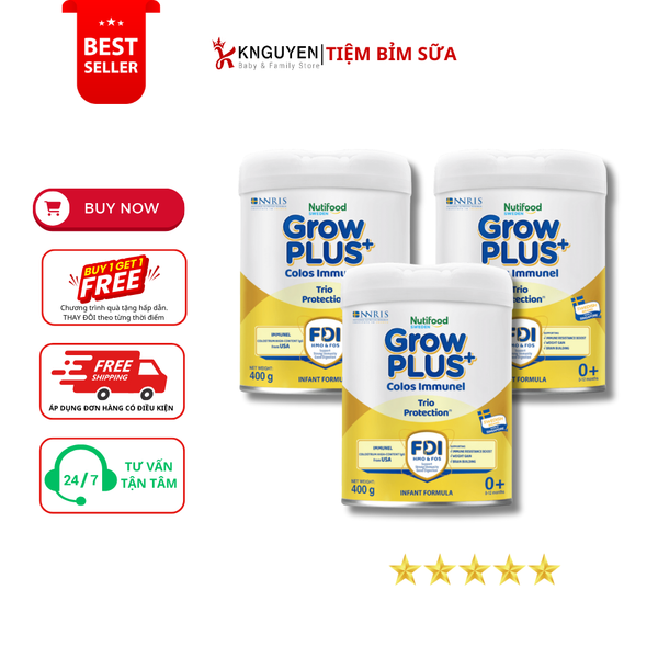  Sữa Grow Plus Colos Immunel Nutifood 400g 