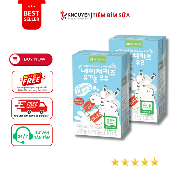  Sữa Tươi Nature Kid Organic Hàn Quốc 