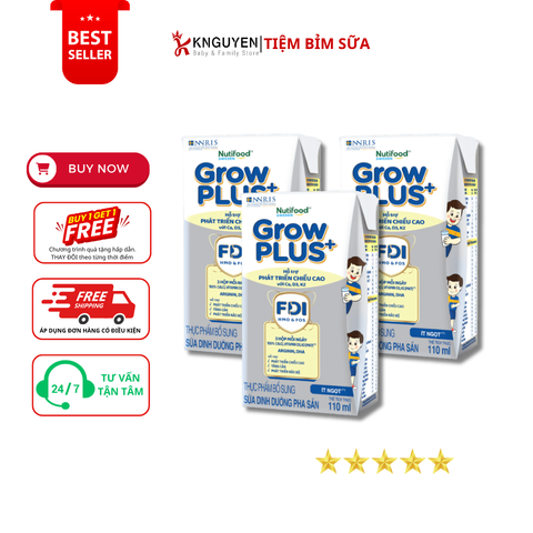  Sữa GrowPlus Height Boosting Nutifood (110ml) 