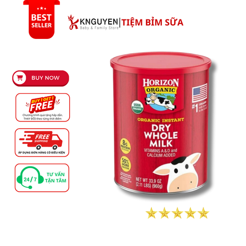  Sữa tươi Horizon organic dạng bột US 870gr 