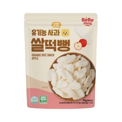  [6M+] Bánh Gạo Hữu Cơ Miếng Bebedang 25g 