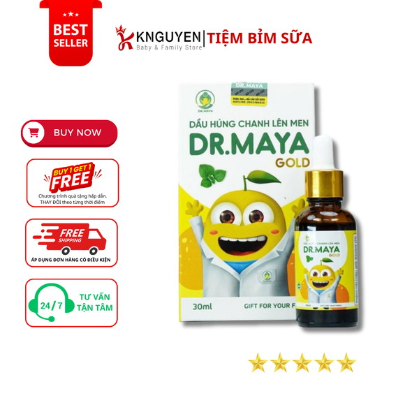  Dầu húng chanh lên men Dr.Maya Gold  - 30ml 