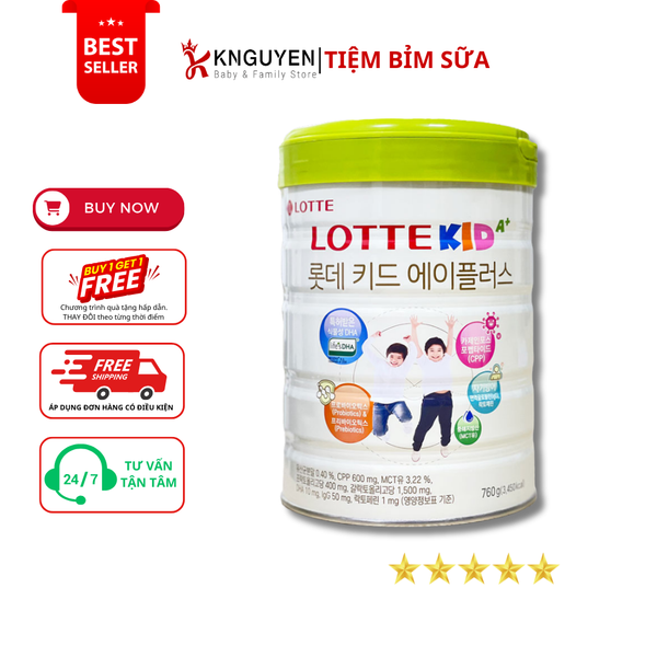  Sữa Bò LOTTE KID A+ Hàn Quốc 