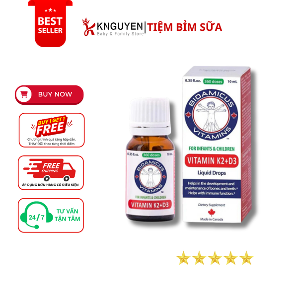  Vitamin K2+D3 Bioamicus 10ml (0m+) 