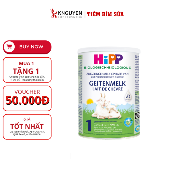  Sữa Dê HiPP Organic (400g) 