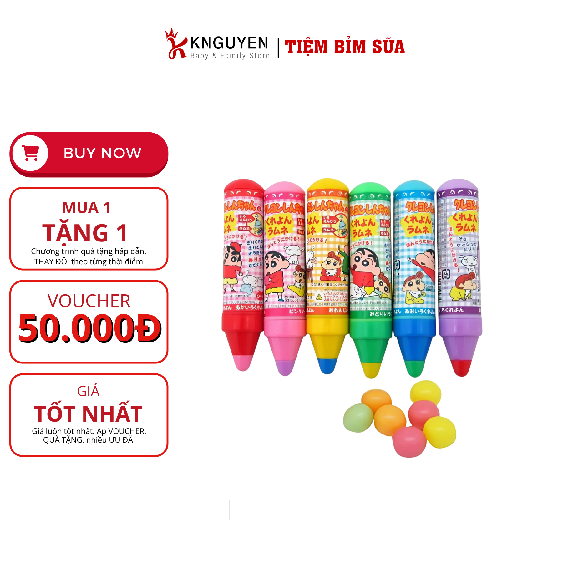  KẸO BÚT CHÌ SHINCHAN 12G 