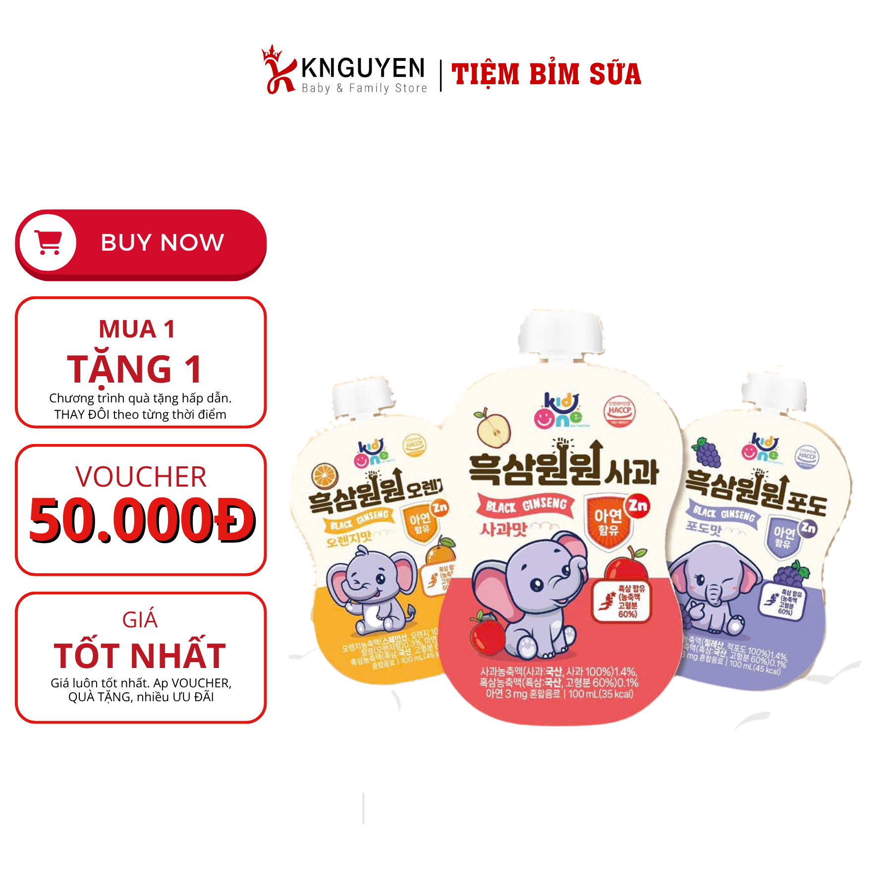  Huyền Sâm tăng cân KID ONE 