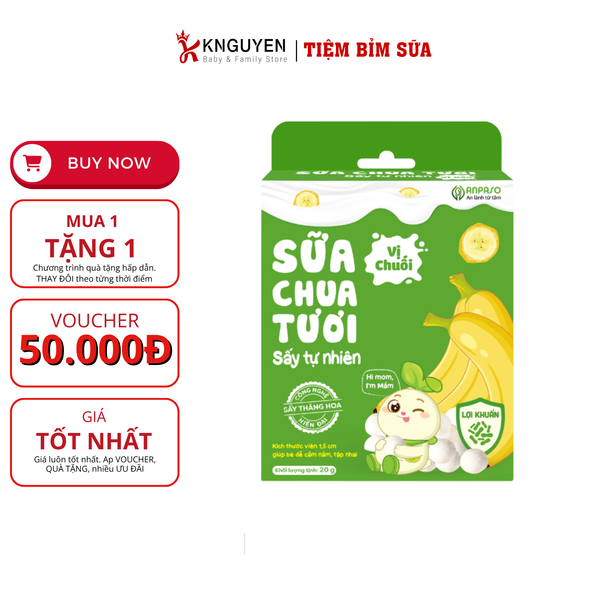  Sữa chua tươi sấy tự nhiên Anpaso 20g 