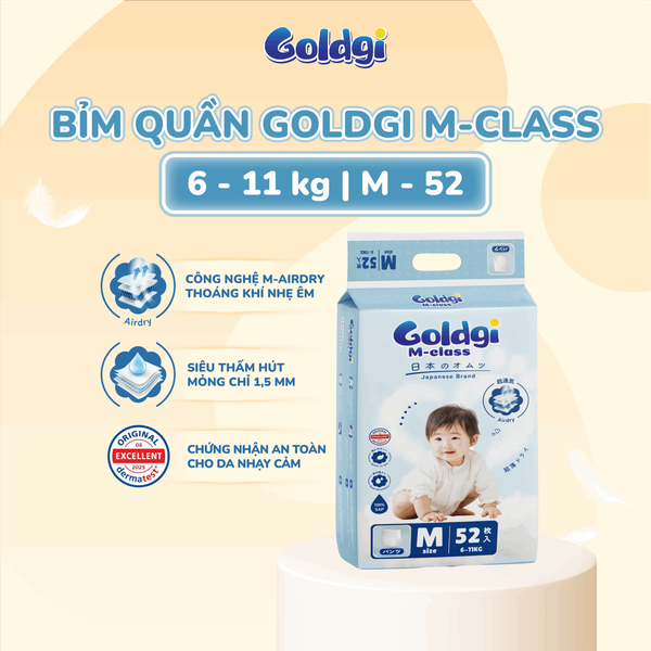  Bỉm Goldgi M-Class 