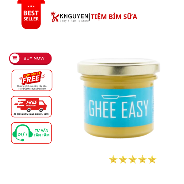  Bơ Ghee Easy Hữu Cơ Cao Cấp (100g) 
