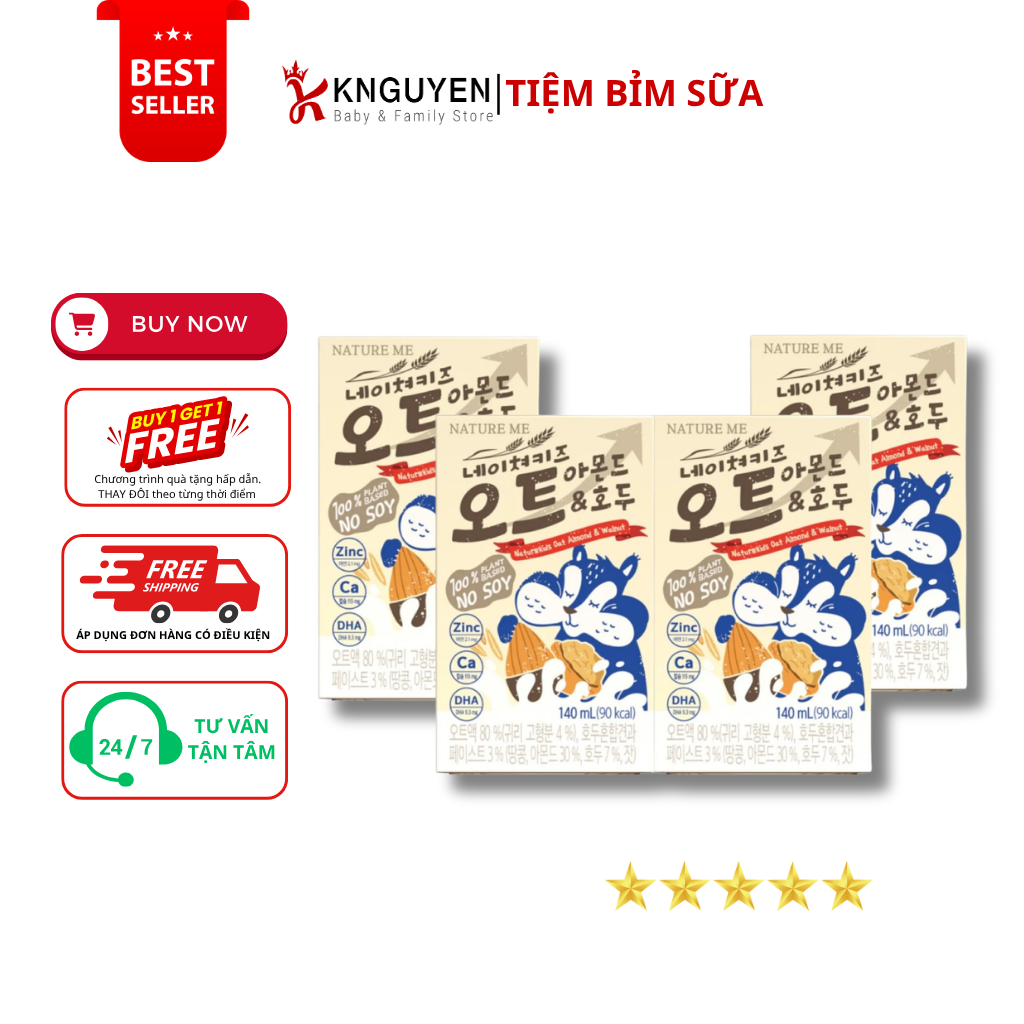  Sữa Hạt Ngũ Cốc Dinh Dưỡng Nature Kids 