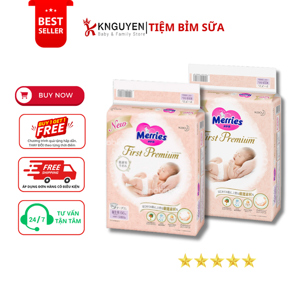  Bỉm Merries First Premium 